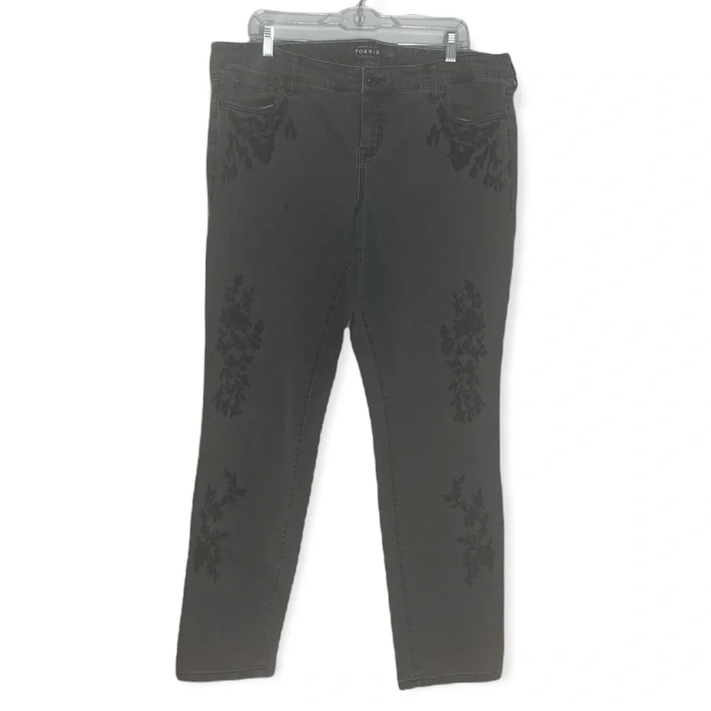 Torrid Women's Boyfriend Jeans - Dark Gray - Picture 1 of 4
